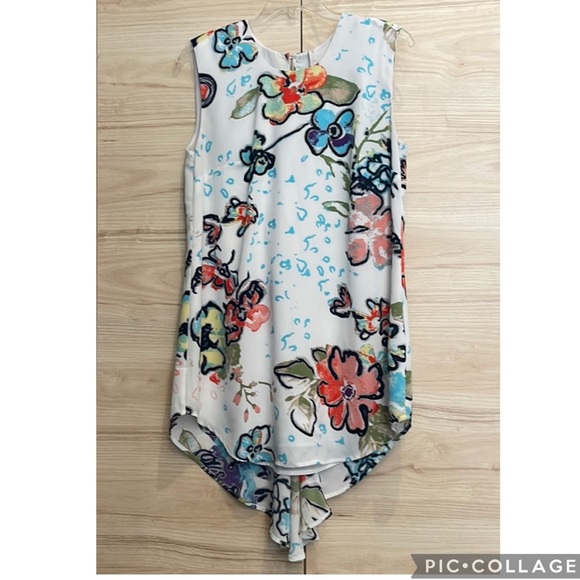 Melissa McCarthy Seven7 Floral Sleeveless Top - Picture 13 of 14